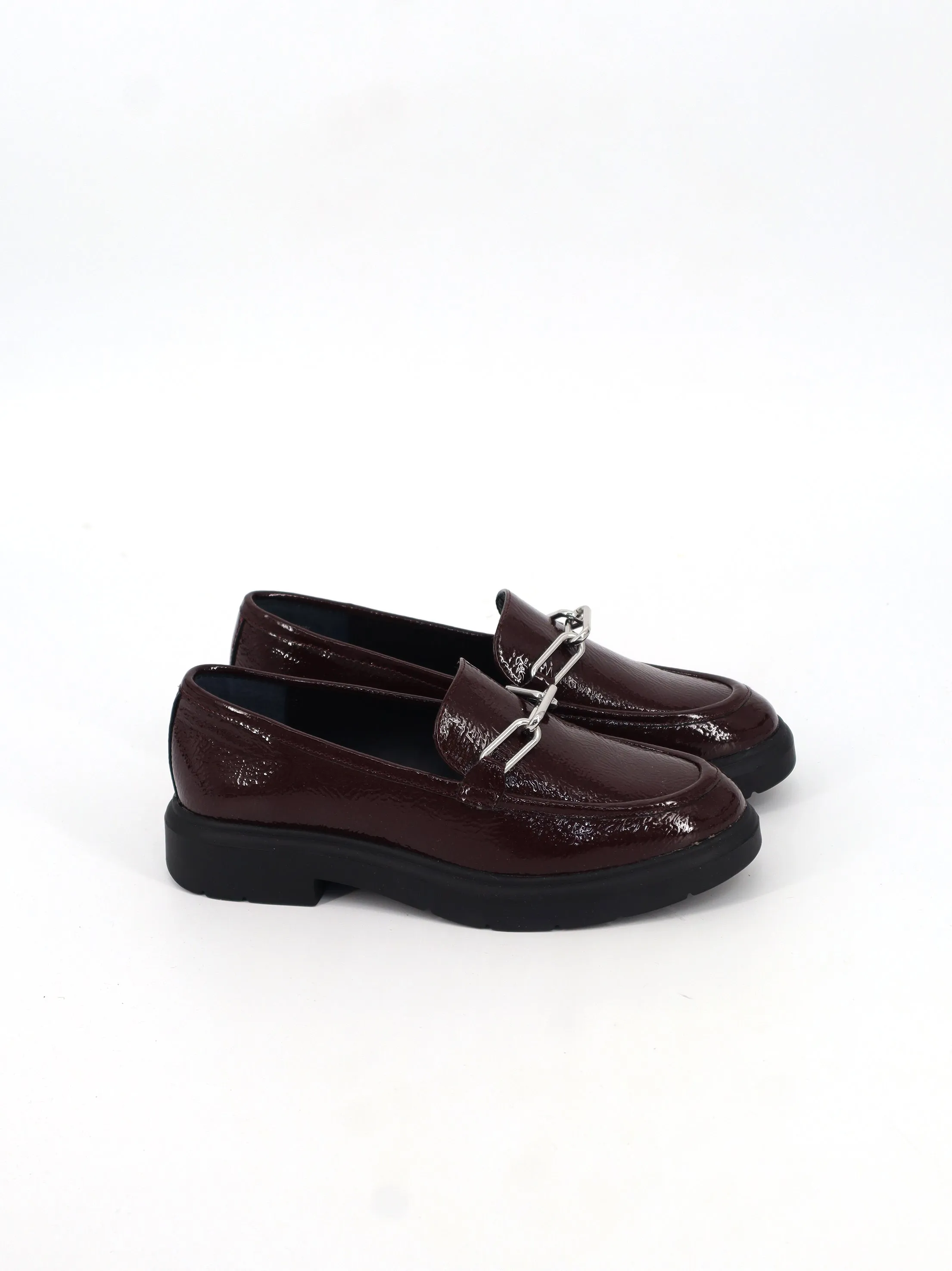 Women's Leather Casual Shoes,Burgundy