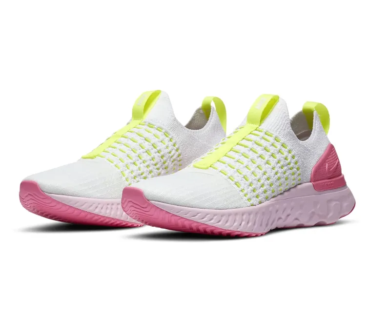 Women's Nike React Phantom 2 (White/Volt-Pink)