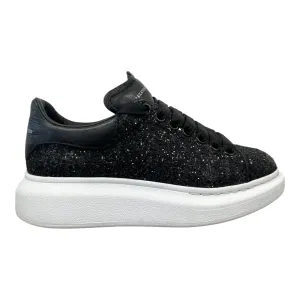 Women's Oversized Glitter Low Trainers Black Size EU 36.5 / UK 3.5