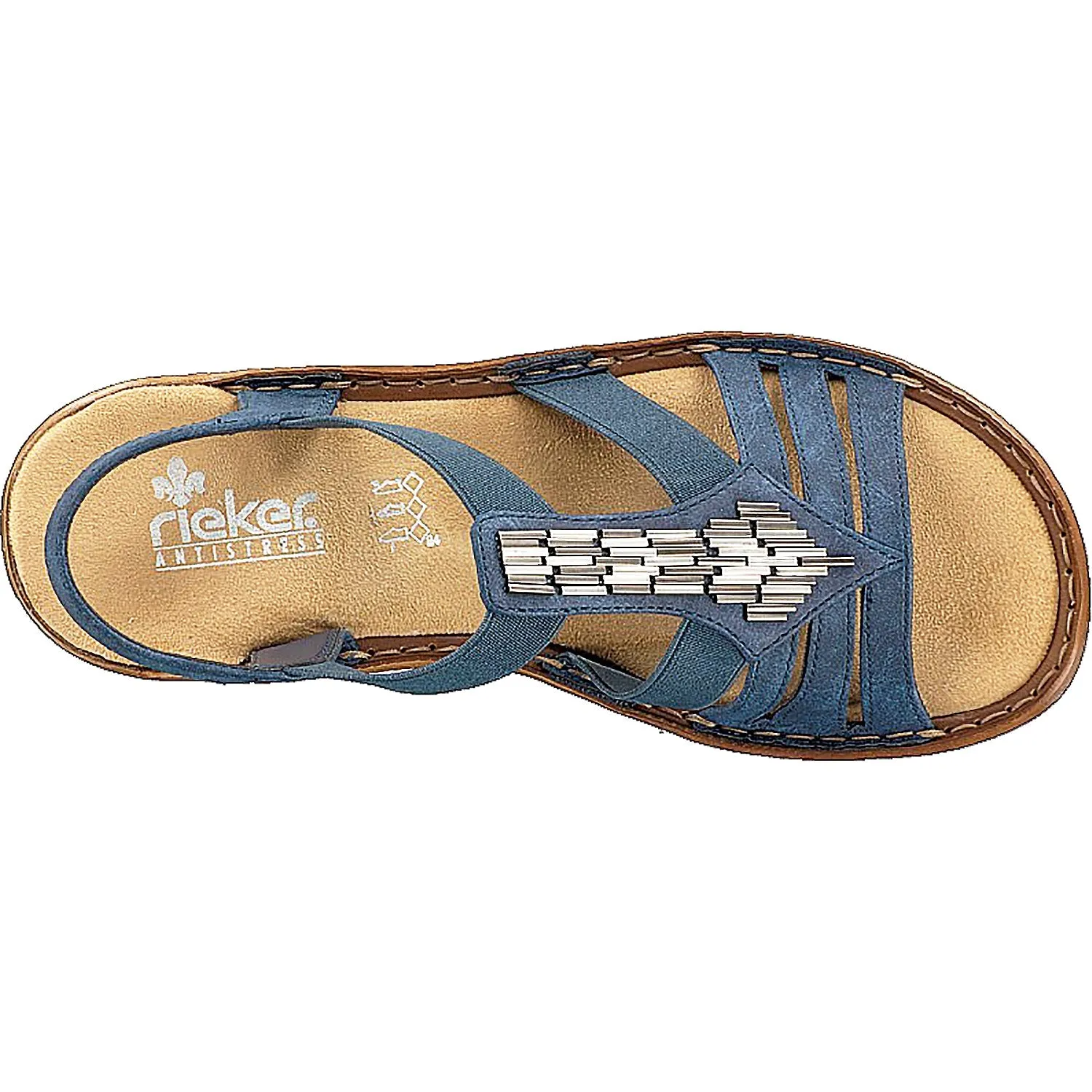 Women's Rieker 60800-14 Regina 00 Baltik Navy Synthetic