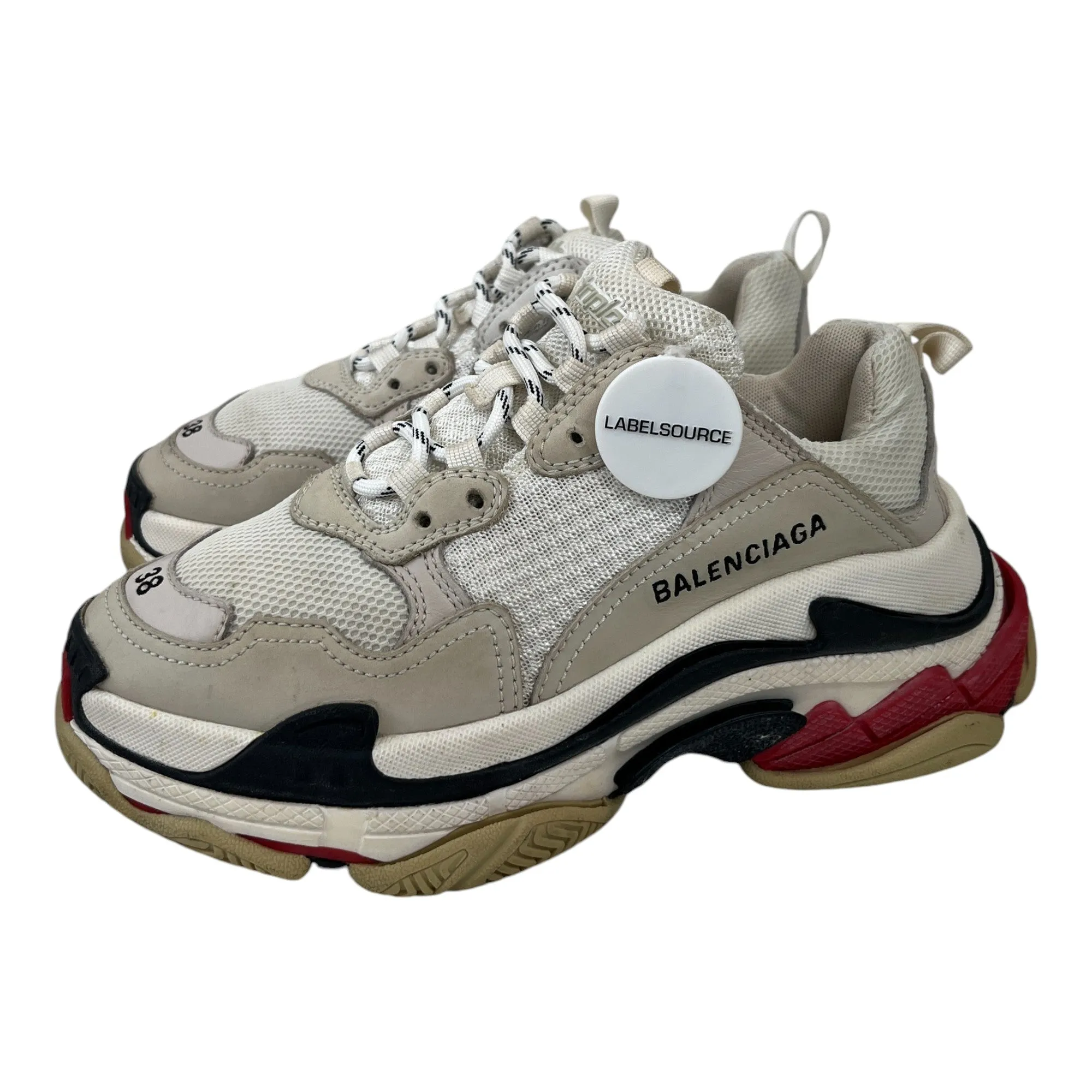 Women's Triple S Low Trainers Beige Size EU 38 / UK 5