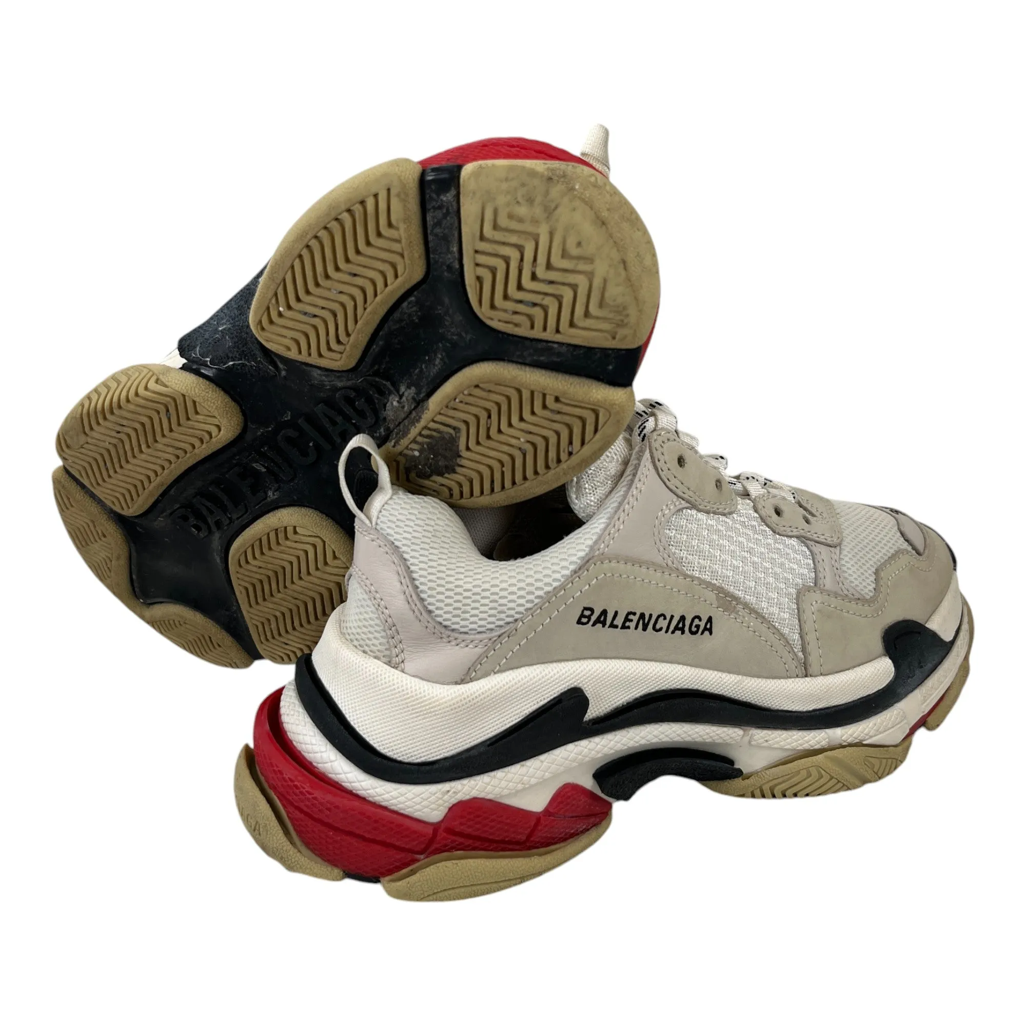 Women's Triple S Low Trainers Beige Size EU 38 / UK 5