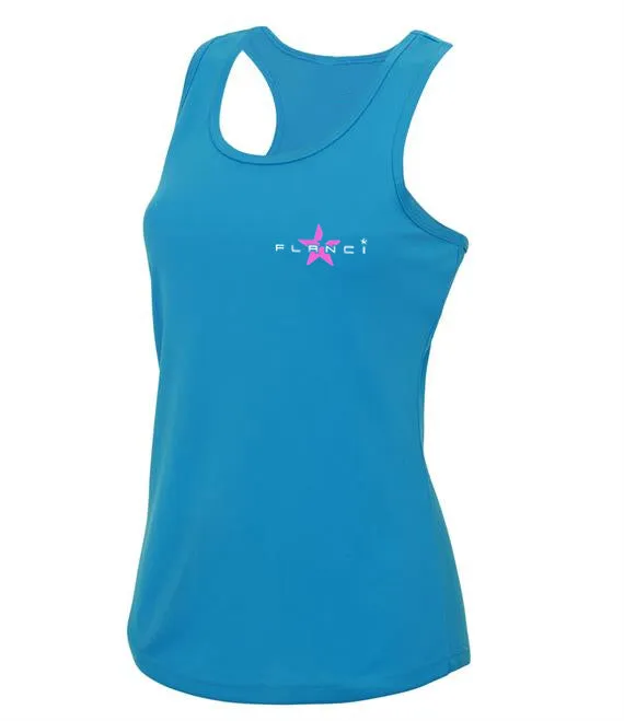 Women's Vest | FLANCI Logo High Viz | Turquoise