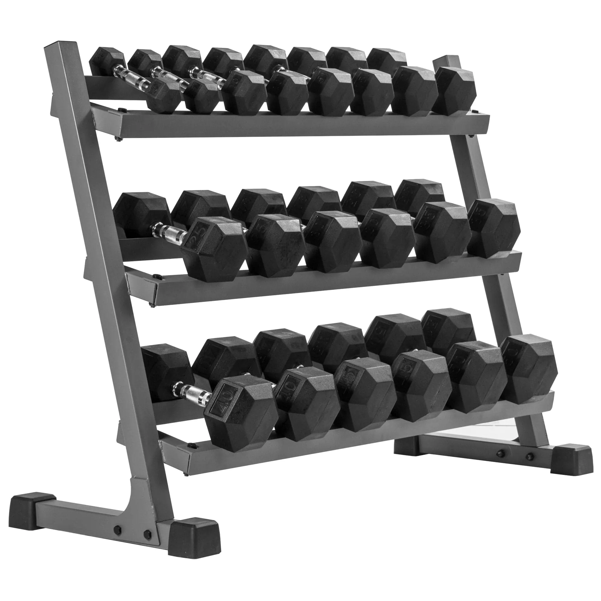 XMark 550 lb  Dumbbell Set and Rack XM-3107-AND-550S