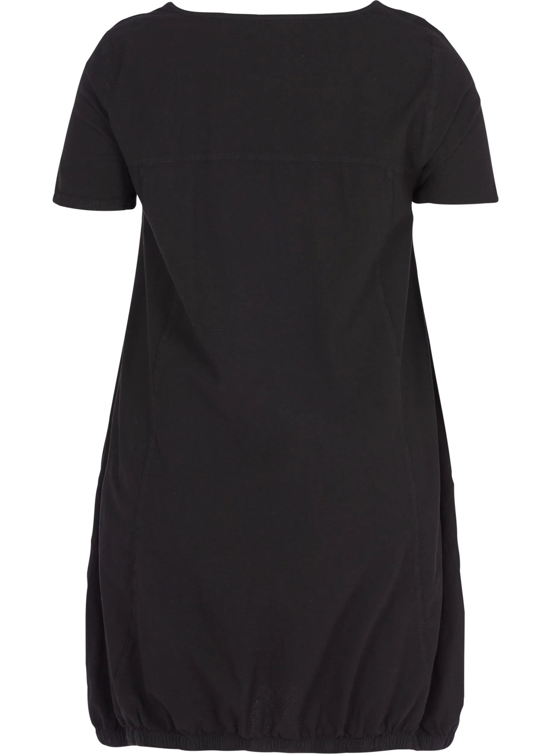 Zizzi Cotton Bubble Dress in Black